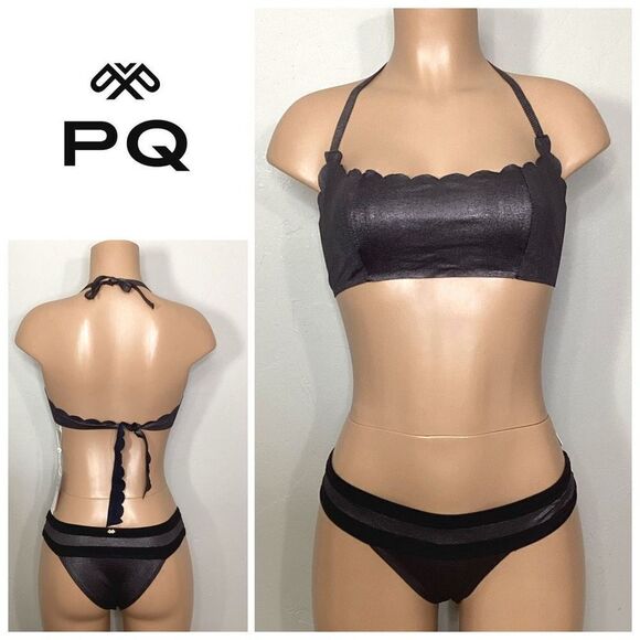 New. Pilyq snakeskin reversible bikini. D/L-top, S-bottom. Retails $169